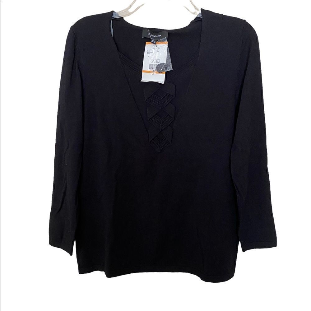 NWT Jones/Wear Black Pullover Sweater